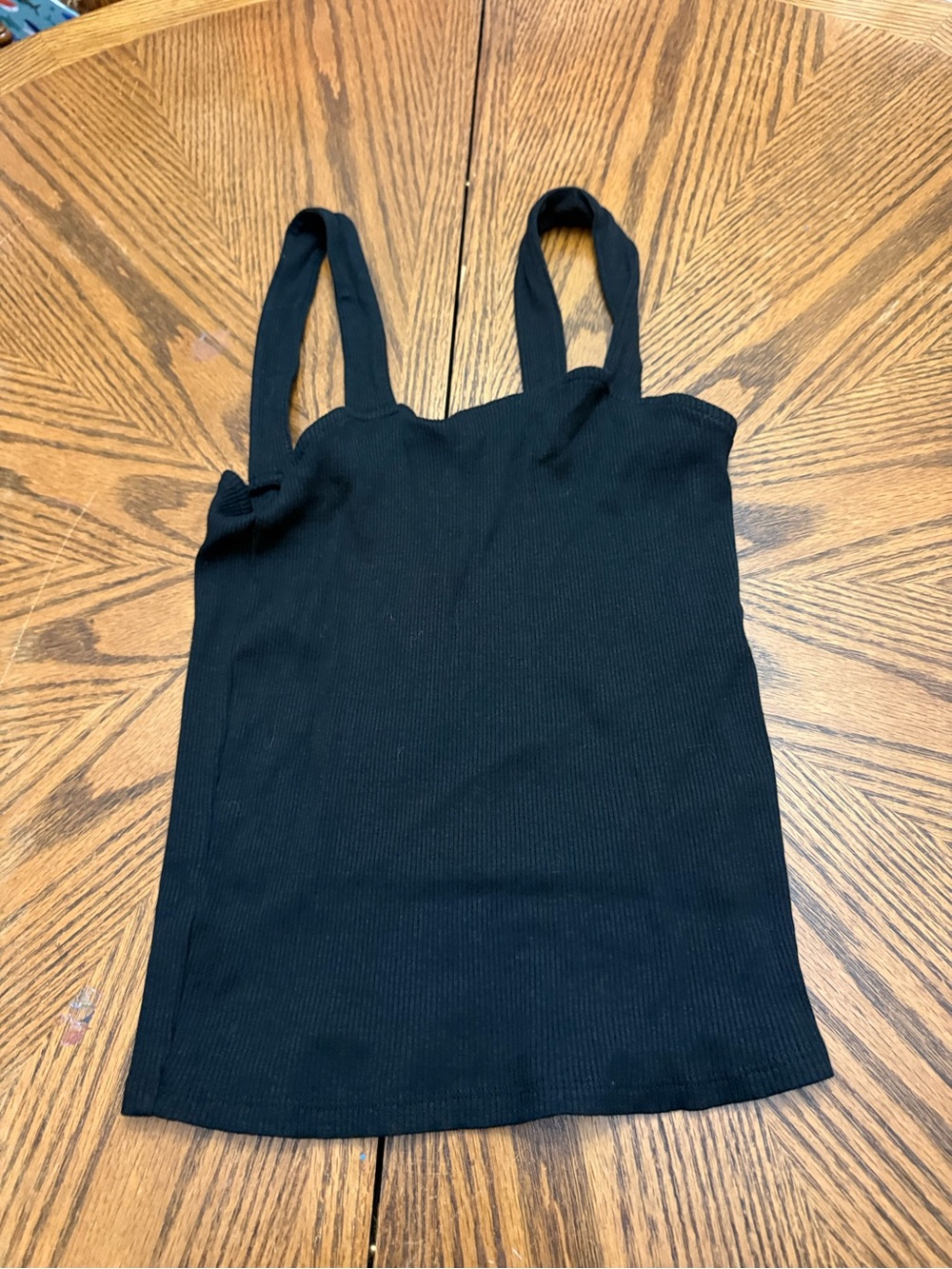 Express Black Ribbed Camisole Tank